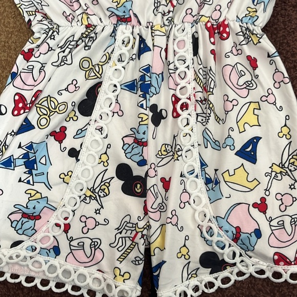 Boutique Style - Girls Disney Themed Romper - Size 3X (8) - Picture 3 of 6